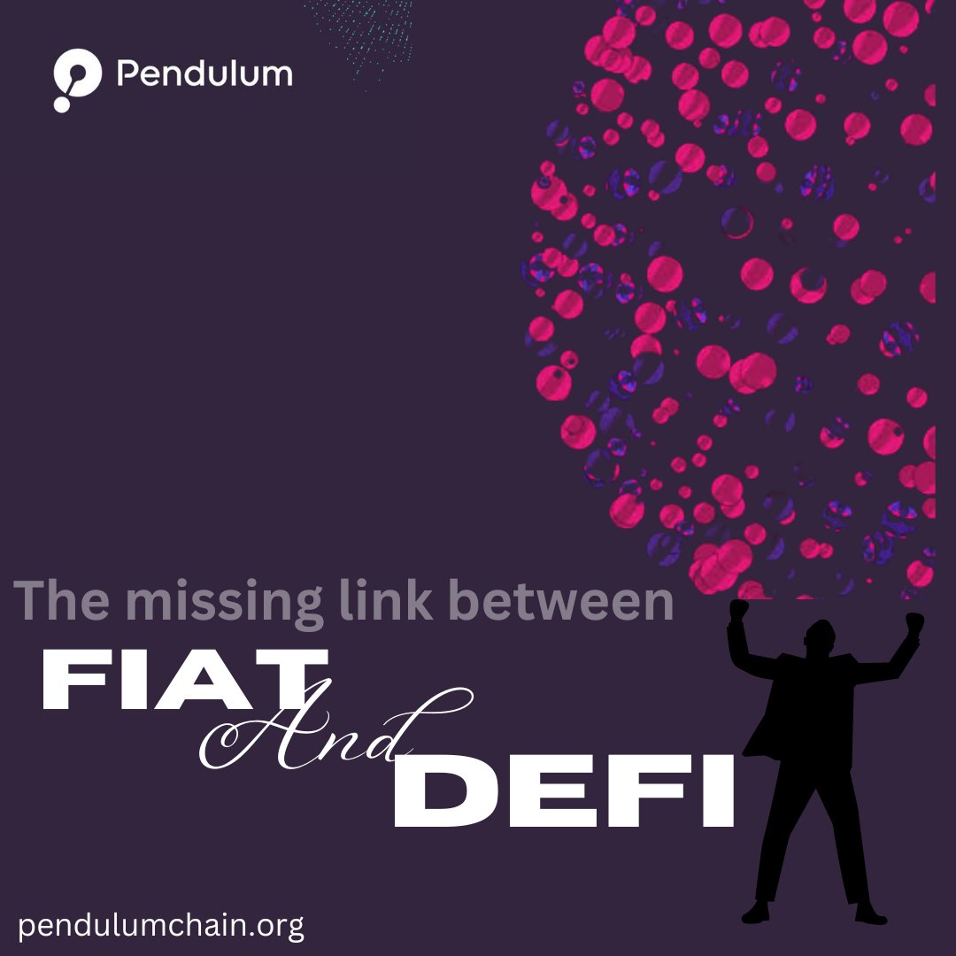 GemOfMarch's tweet photo. Connecting the tagline of Pendulum "The missing link between Fiat and DeFi"
#PendulumChain #DeFi #FiatCurrency
A Thread 🧵 https://t.co/3iCI7APmow