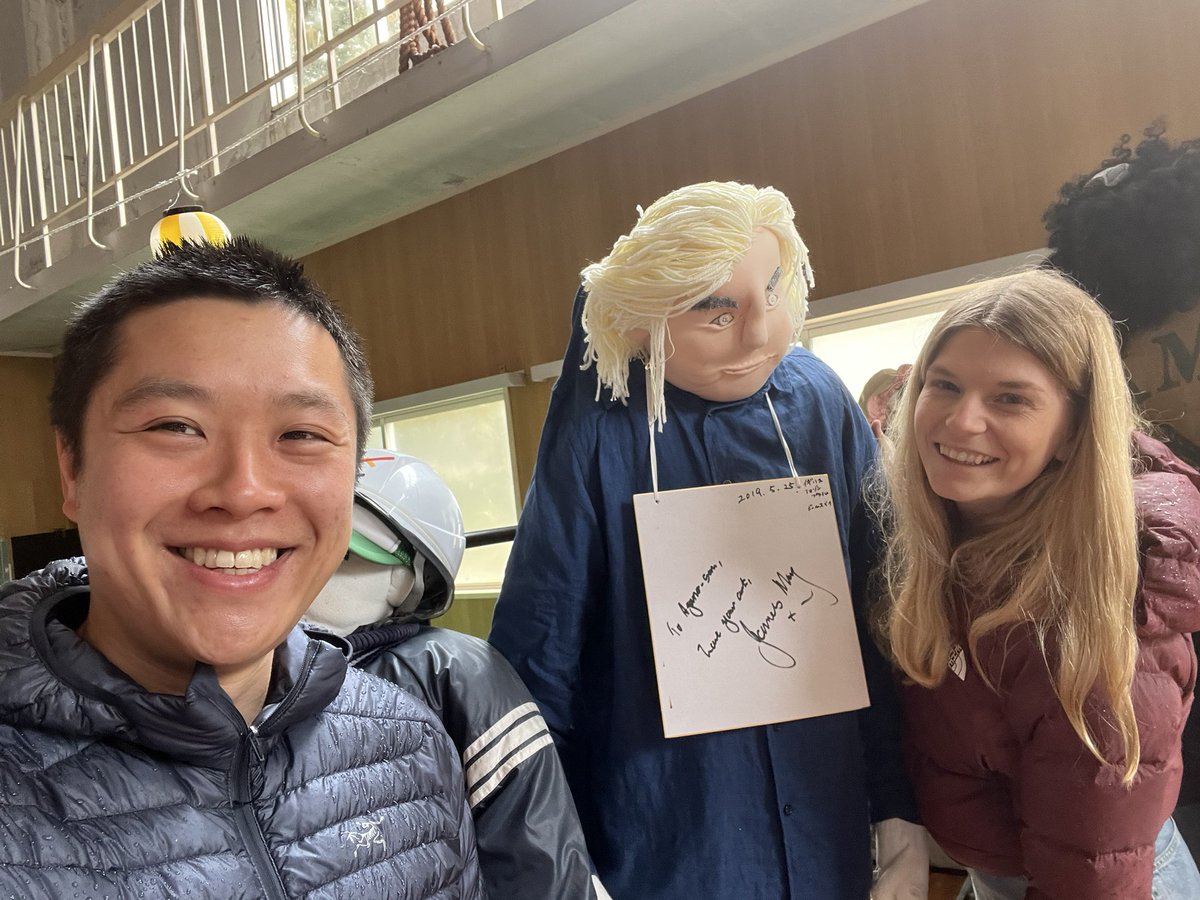 Delighted to have met <a href="/MrJamesMay/">James May</a> at last. Bit better looking in real life but didn’t say very much…#nagoro #scarecrow #japan