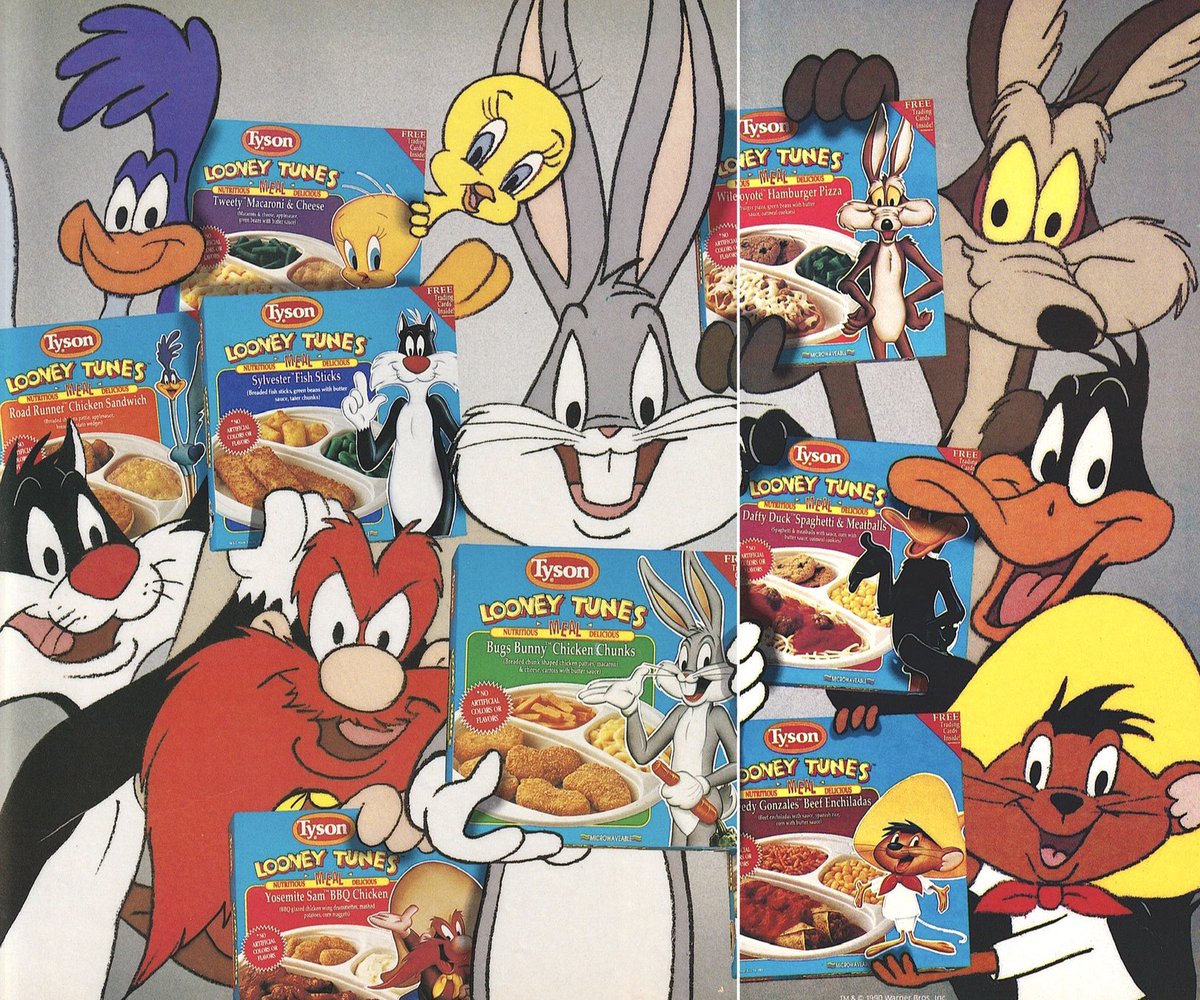 1990 Retro Ad:

— Looney Tunes Microwaveable Meals