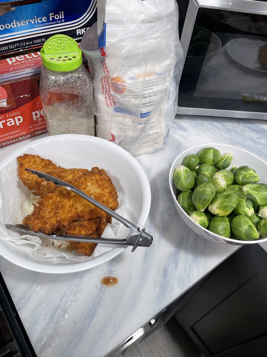 Made chicken katsu with my psychology 11 classmate