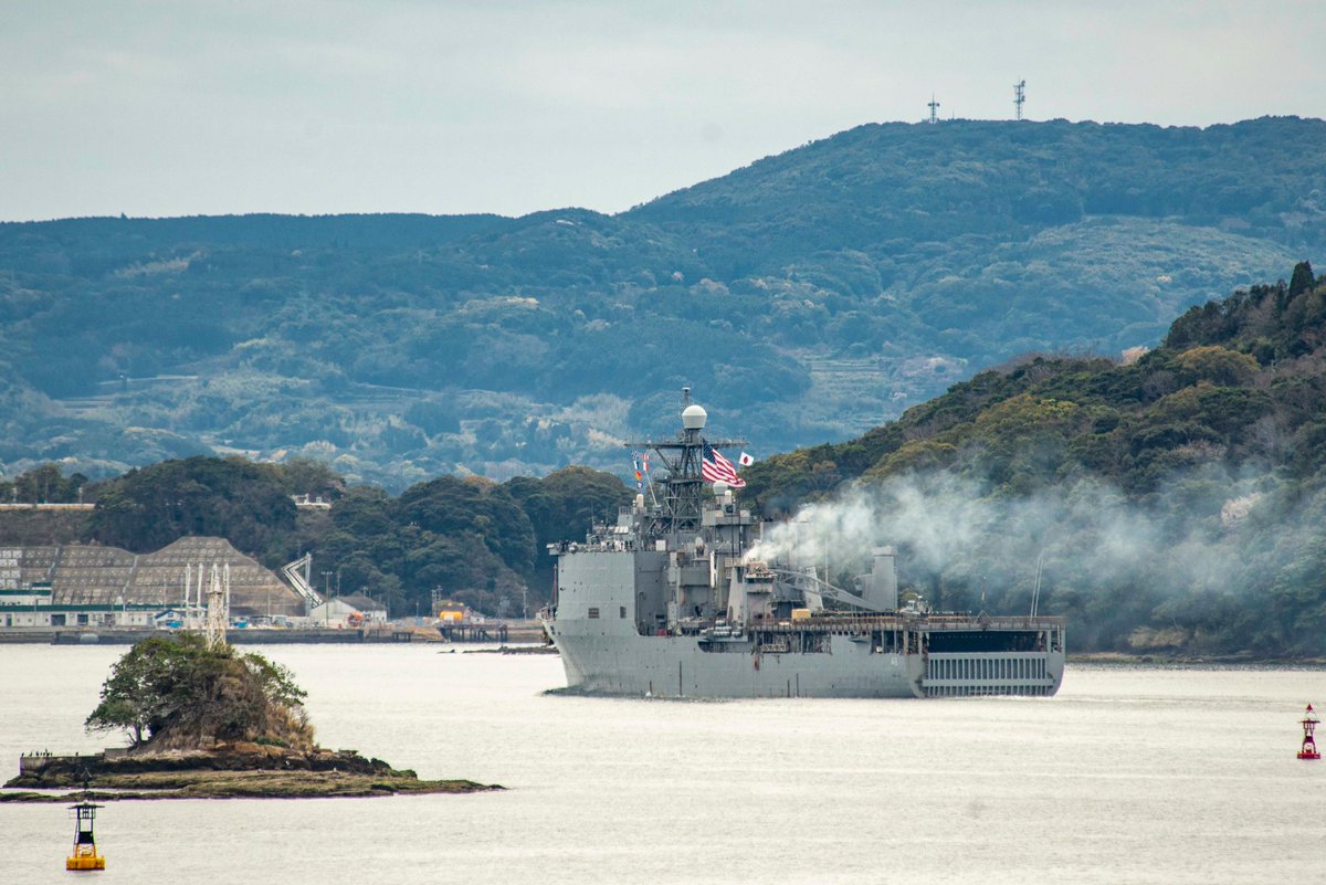 Fair Winds and Following Seas, USS Ashland!
Ashland departed Sasebo, #Japan, for its new homeport in San Diego Mar. 22 after a nearly 10-year forward-deployment to the @US7thFleet area of operations. 
 https://t.co/QawpRACo3k
#USNavy #FreeandOpenIndoPacific https://t.co/BBxrXf4BEe