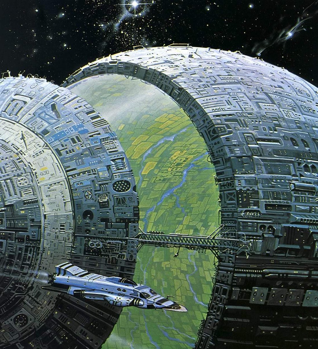 afrocosmist's tweet photo. "the high frontier" angus mckie from "the flights of icarus" 1977 https://t.co/BxGj0lFLMn