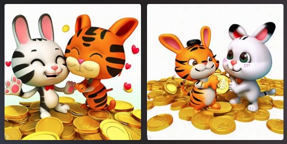 upUID's tweet image. 兔子和老虎遇到爱情后到处都是金币,3d卡通风格。
cn.bing.com/images/create/
#bing #必应 #BingImageCreator
