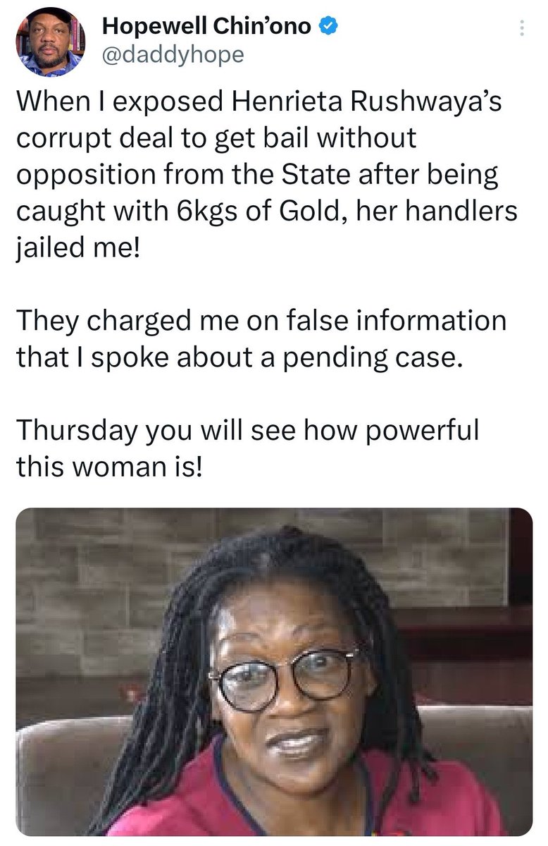 Pachisolife's tweet photo. Breaking news!!!!!!!!!!!

Hopewell Chin'ono takes over Aljezeera Zimbabwe:

Hopewell Chin'ono has now taken over the editing and publishing of the Aljezeera documentary:

I am no longer going to watch that nonsense. It is now a Propaganda documentary devoid of facts https://t.co/Azp2csOcv4