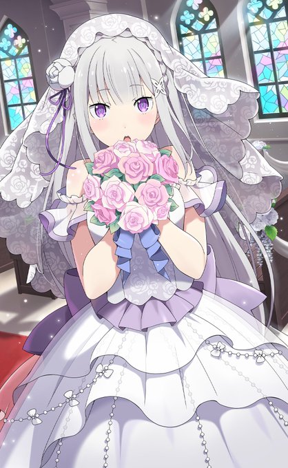 【#リゼロスギャラリー】【氷華の花嫁】エミリア#リゼロス #rezero 