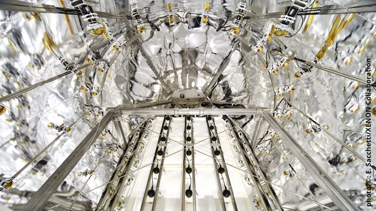 uni_mainz_eng's tweet image. First WIMP search results from the #XENONnT experiment // Daniel Wenz of #ClusterOfExcellencePRISMA+ at #MainzUniversity presents data at a seminar at the Laboratori Nazionali del Gran Sasso in Italy press.uni-mainz.de/first-wimp-sea… #DarkMatter #XENONCollaboration @XENONexperiment