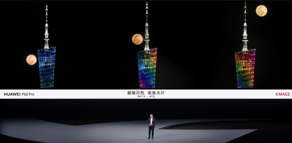 Huawei P60 Pro rear camera spec

•48MP main RYYB with OIS F1.4-F4.0 variable aperture
•13MP super wide-angle RYYB F2.2
•48MP periscope Telephoto RYYB F2.1(industry's largest aperture periscope telephoto), OIS
•3.5x optical zoom
•13mm-2700mm
•200x zoom range

#HuaweiP60Pro