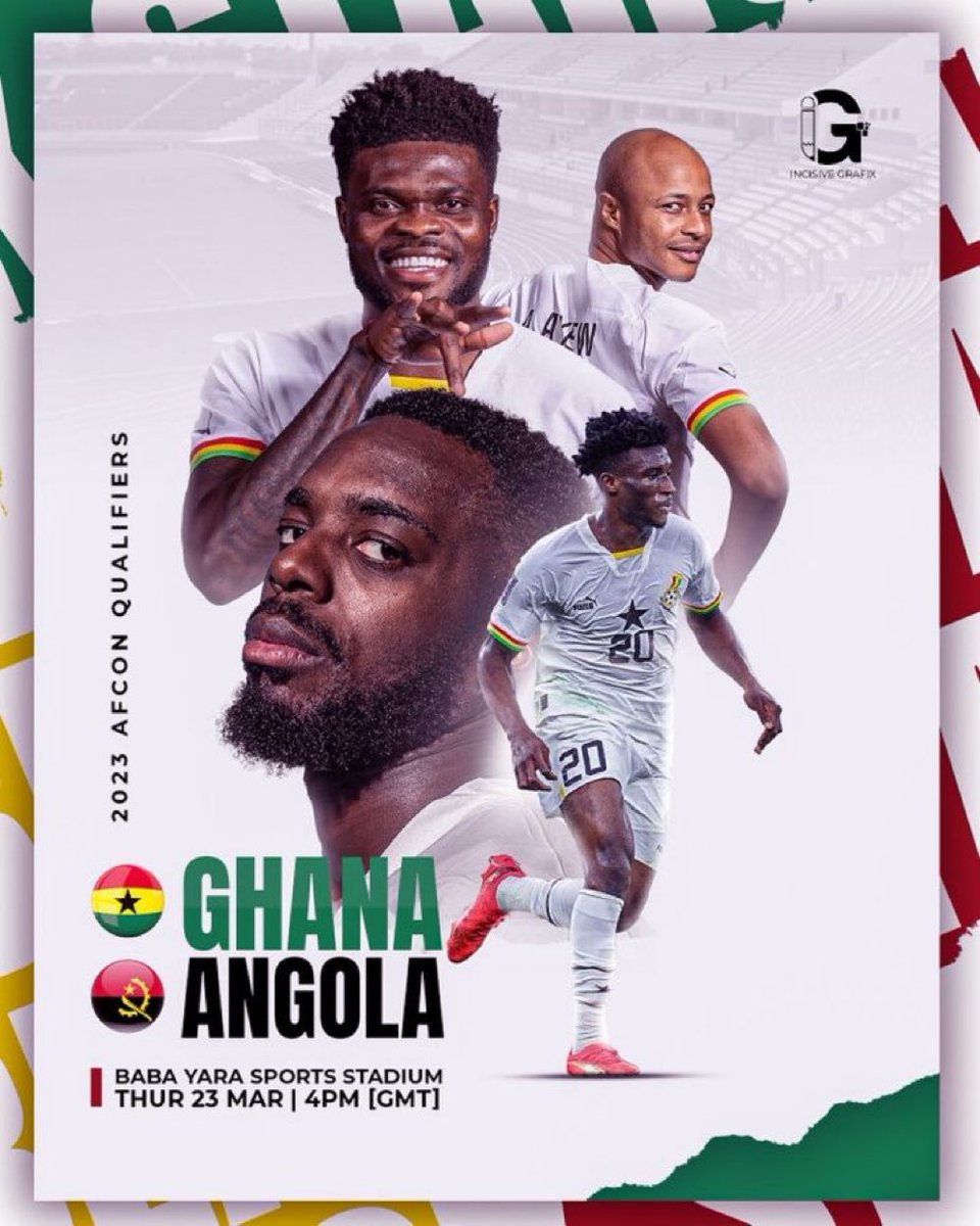 For the Nation and for the Love of the Game❣️
Go Black Stars!
Go Ghana✊
#AFCON2023
#GHAANG
#GhanavsAngola
#AFCONQualifiers