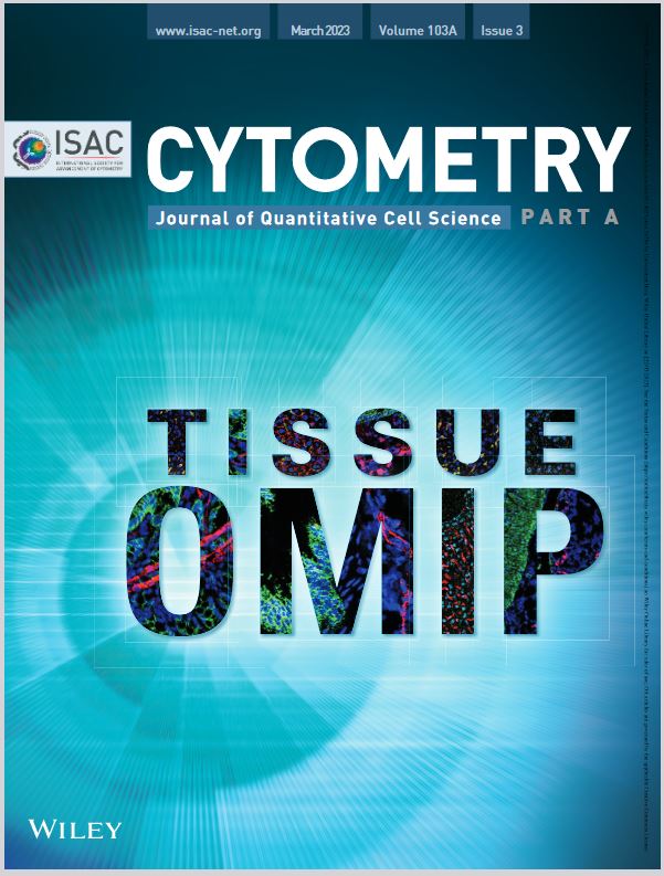 Our first Tissue OMIP article is the Cytometry PartA cover and with commentary this month!  Congratulations to <a href="/FabienneBirrer/">Fabienne Birrer</a>, <a href="/tess_brodie/">Tess Brodie</a> , <a href="/strokeogh/">Deborah Keogh-Stroka</a>, the IMC Platform <a href="/ImcUnibe/">IMC_UniBe</a> , <a href="/unibern/">Universität Bern</a>, <a href="/inselgruppe/">Insel Gruppe</a>, <a href="/VSRL_Bern/">Visceral Surgery Research Bern</a>