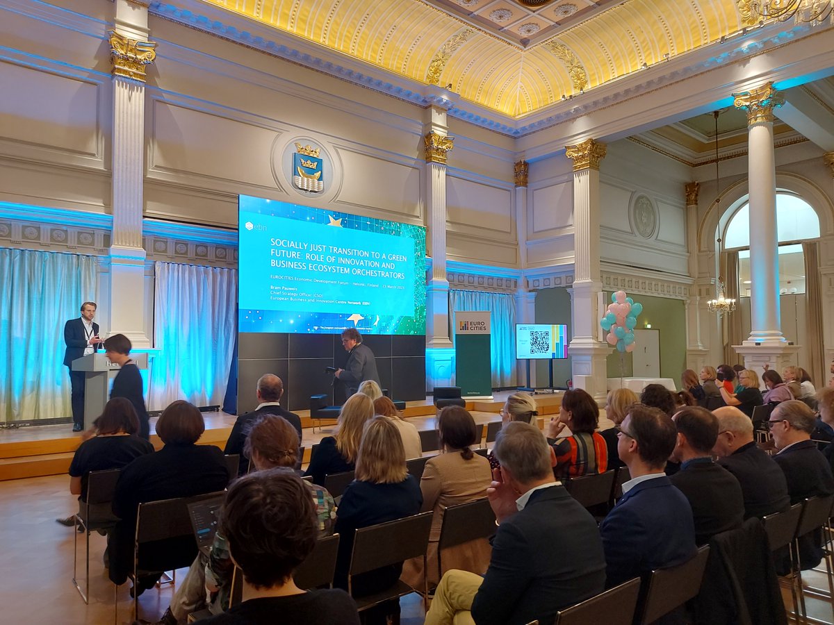 Bram Pauwels from European Business Network says: If culture eats strategy for breakfast, structure eats culture for lunch <a href="/EUROCITIES/">Eurocities</a> #EDF2023