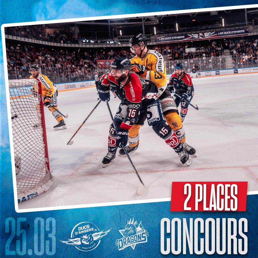 DucsdAngers's tweet photo. 🎁 Lendemain de victoire … On a une surprise ! 

Vu l’enjeu de cette 1/2 finale, on a besoin de toi en tribune 🫵 Pour tenter de remporter  2 places pour le match de samedi soir, il te suffit de : 
▪️RT ce tweet
◼️ Commenter #GoDucsGo ci-dessous 🦉

⏰ Résultat, demain  à 12h ! https://t.co/2eIFeqqlJU