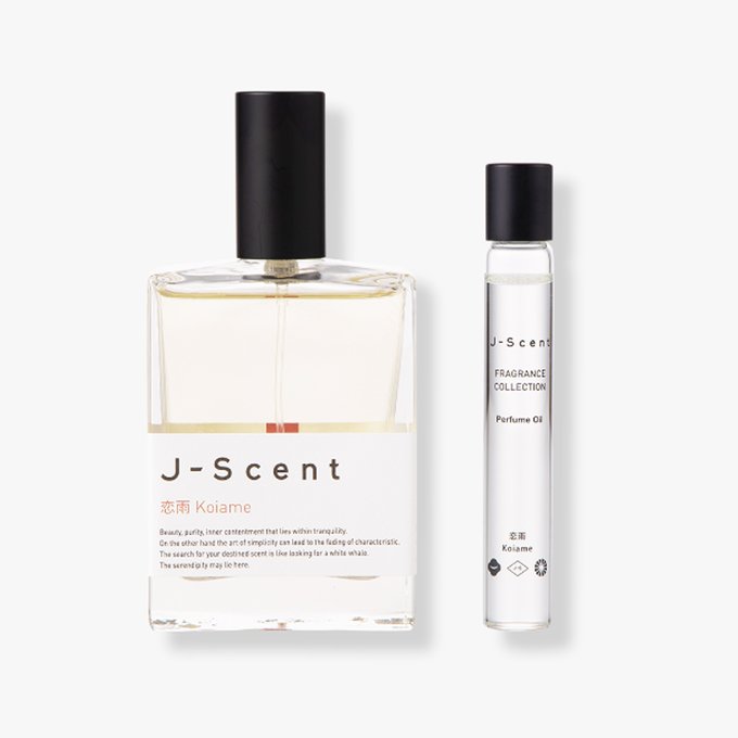 今日の香水はJ-Scent「恋雨」にしました。毎月の人気ランキングでもいつも上位ランクイン🎖初めて香水を使う方にもおすす