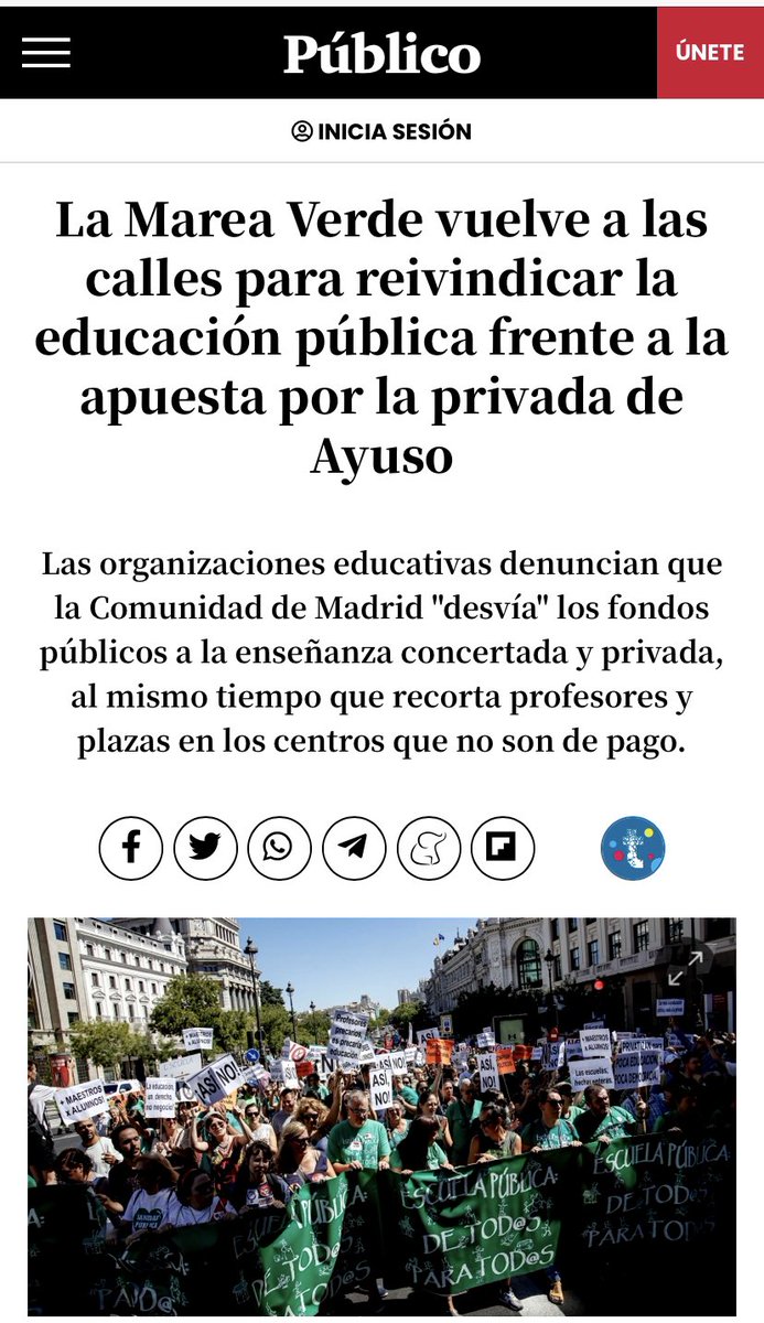 Marea Verde Madrid ¡#MatricúlateEnLaPública! tweet media