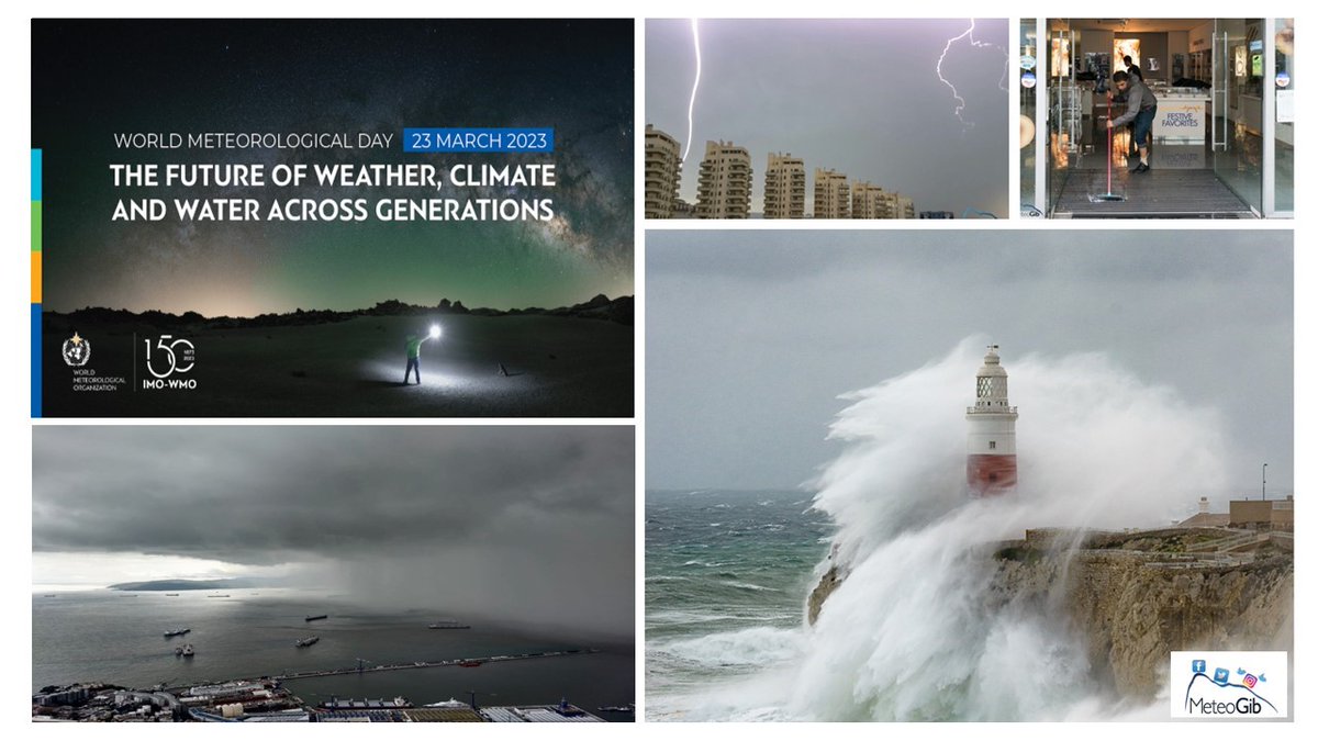 #Gibraltar - Happy #WorldMetDay ! #WorldMeteorologicalDay 'We live on an interconnected planet. We share one Earth, with one atmosphere and one ocean... our weather, climate and water cycle will be different in the future than in the past.' WMO #ClimateAction