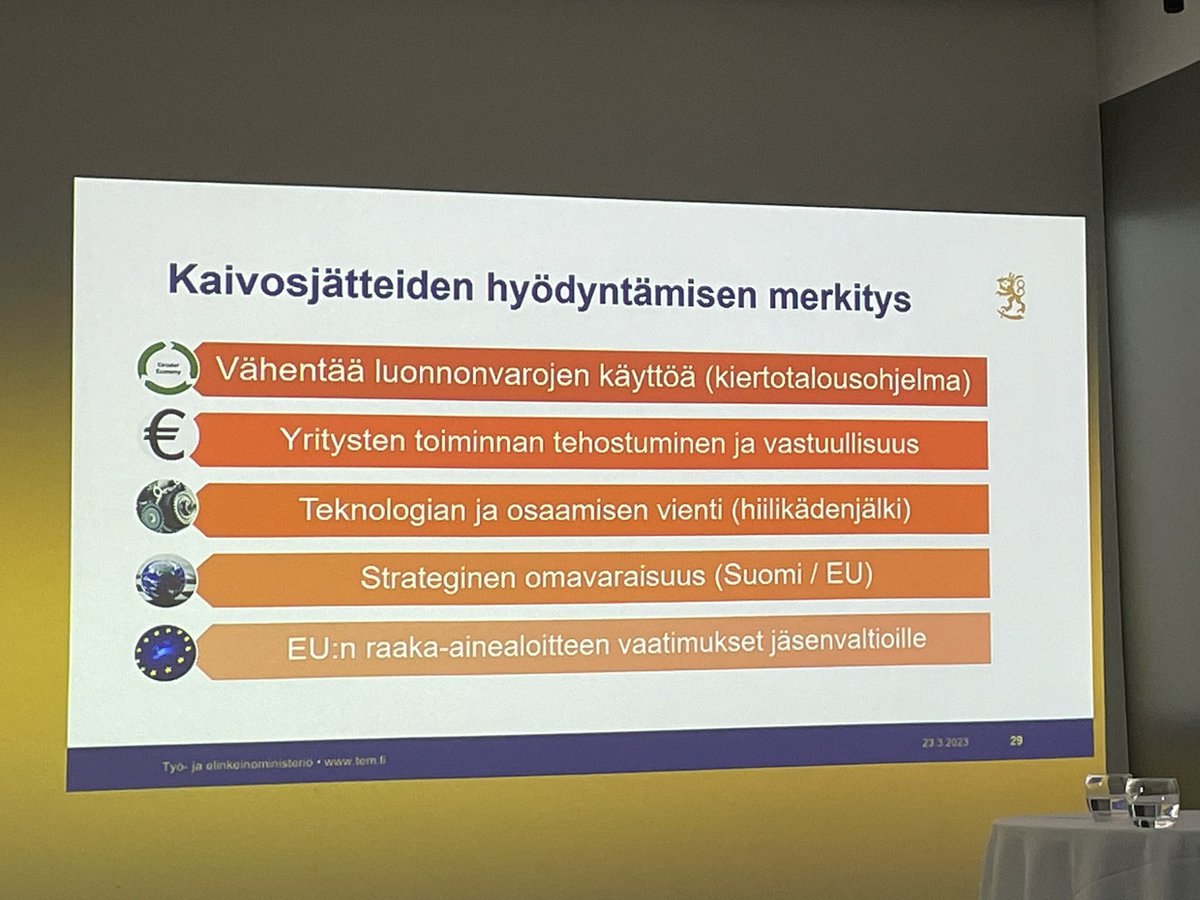 RNeitola's tweet photo. Vuorimiesyhdistyksen Talviseminaarin aihe on ajankohtainen ja kiinnostava: Towards Zero Waste Mine. Osallistujina kaivosten, teknologia- ja palvelutuottajien, tutkimusorganisaatioiden ja viranomaistahojen edustajia. Tällä porukalla edistetään otsikon mukaista tavoitetta! @GTK_FI https://t.co/zaeQVsq06N