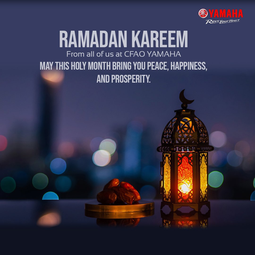 cfaoyamaha's tweet photo. Ramadan kareem to our muslim brothers and sisters, may allah show you the right path and answer your prayers. #ramadan #cfaoyamaha #revsyourheart https://t.co/Zv16P1mcMe