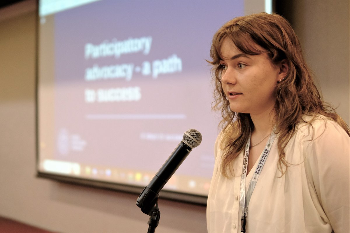 .<a href="/NSFStudent/">NSF Student</a> president <a href="/Sigridhusoy/">Sigrid Husøy Larsen</a> gave a talk about "Participatory advocacy - a path to success" in the session "Investing in nurses and midwives can give incredible returns – how do we convince the decision-makers?" <a href="/FriFagbevegelse/">FriFagbevegelse.no</a>