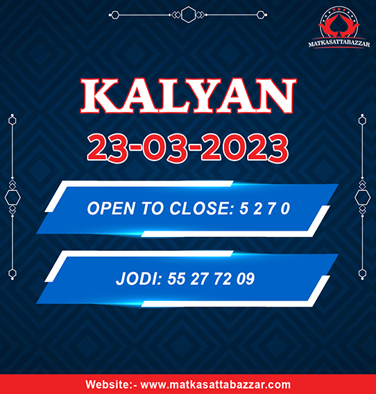 sattabazzar2's tweet photo. 23 March 2023 Today #kalyan Game 

https://t.co/cc5YJONdCP

Download and Play Online #Matka Game Now
#sattamatka #satta #kalyanmatka #sattaking #sattajodi #sattamatka143 #matkaapp #makemoney #onlinegames #casino #poker #matkabazar #Cricket https://t.co/VASVuWv1LF