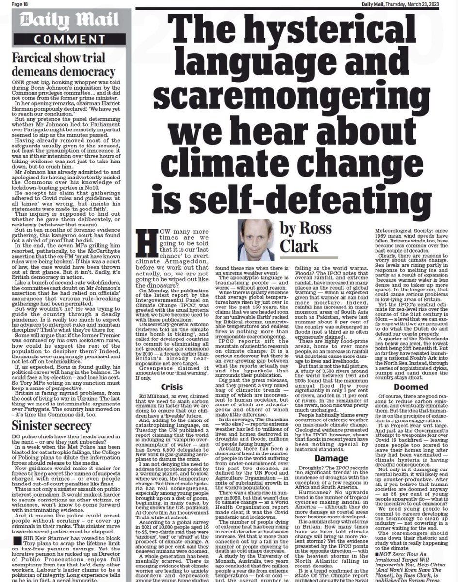 MrMatthewTodd's tweet photo. David Attenborough: ‘climate change is the biggest threat to security that modern humans have ever faced’. If you’re in any doubt why the public are not calling for action, look no further than @DailyMailUK @MailOnline https://t.co/35SNlU9mhU