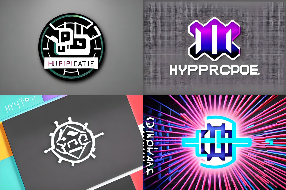 HypercodeStudio's tweet image. „Create a logo for a digital product studio called Hypercode.“
Ok, das üben wir nochmal. 🙈 #AIArt #Hupipicatie 😂