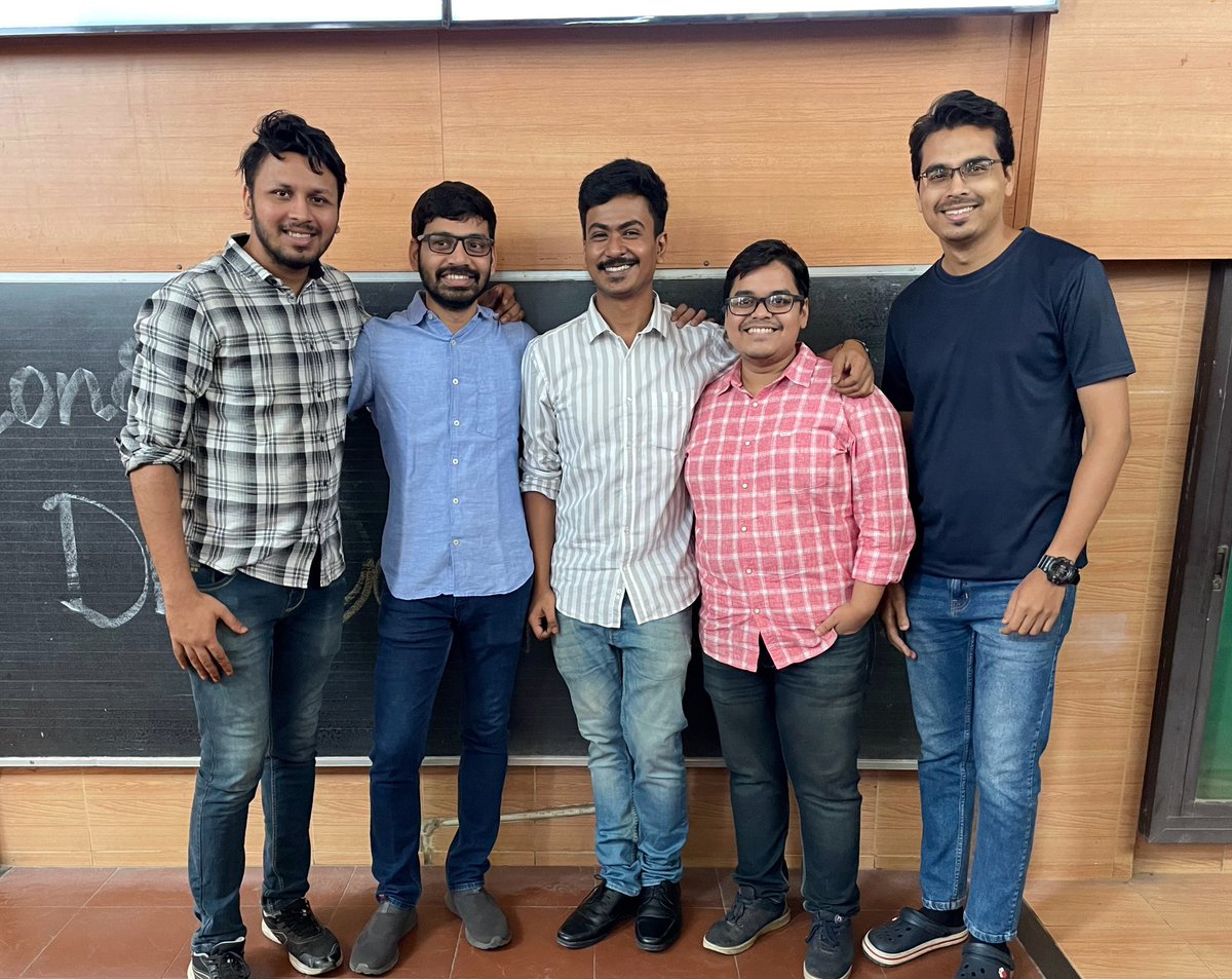 Congratulations <a href="/SouradipDasgup1/">Souradip Dasgupta</a> Now Dr. Dasgupta (the legend in the Center) Cheers and best of luck for future. 😄