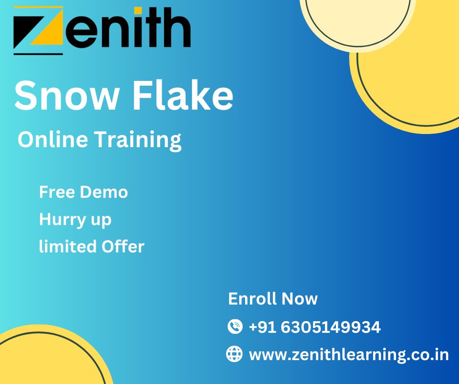 zenith_learning's tweet photo. Snow Flake Online Training   !

    📞 - +91 6305149934
     📧 - Training@zenithlearning.co.in
     🌐 - https://t.co/MMUSzdy2mK

#snowflakes #snowflake #snowflakenails #liberalsnowflakes #specialsnowflake #snowflakeobsidian #irishsnowflake #snowflakecookies #papersnowflakes https://t.co/oMZBFy24oL