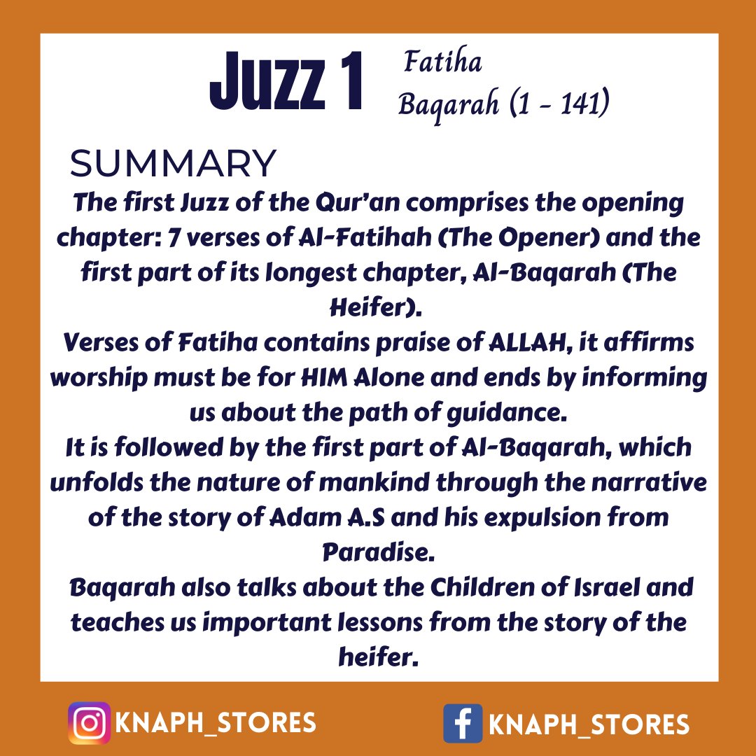 knar_phie's tweet image. Summary and Lessons from Juzz 1

#Ramadan2023
#Ramadan1444AH 
#MuslimsConnect