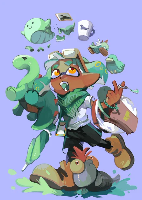 (マイイカ) let's go team nessie  #splatoon 