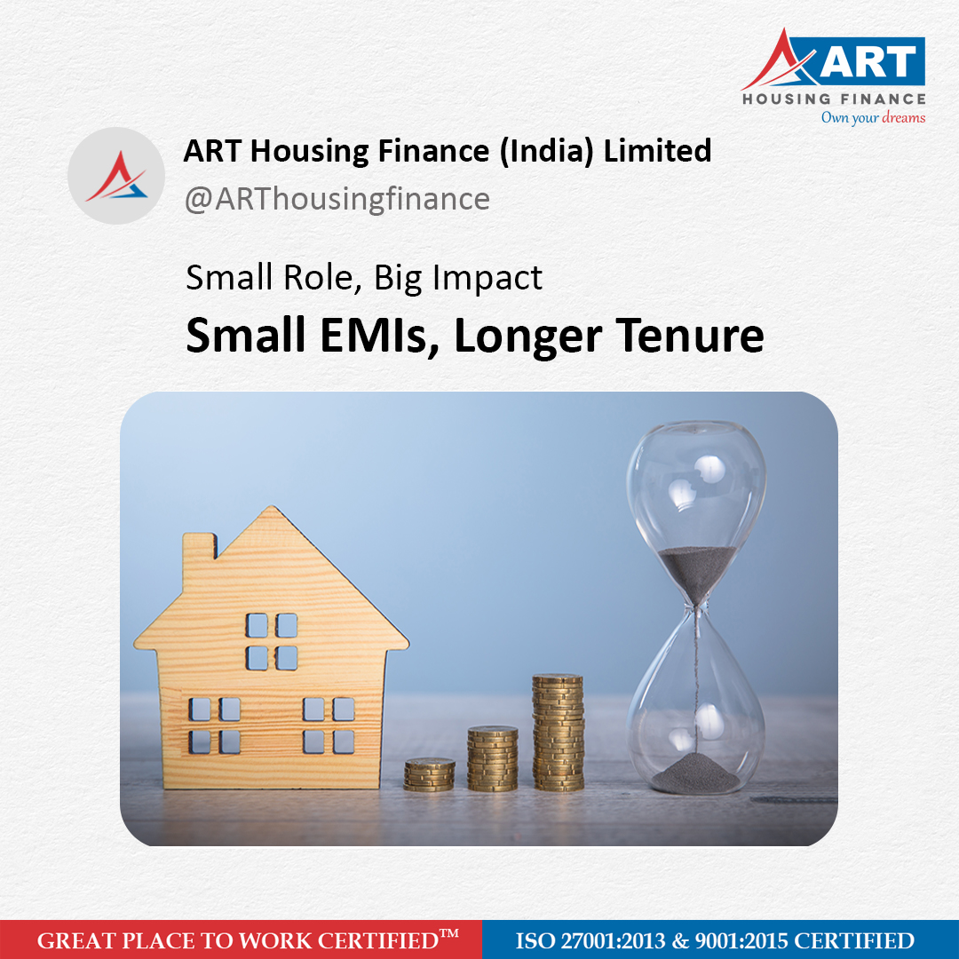ARTHousingFin's tweet image. 𝐒𝐦𝐚𝐥𝐥 𝐑𝐨𝐥𝐞, 𝐁𝐢𝐠 𝐈𝐦𝐩𝐚𝐜𝐭
Small EMIs with Longer Tenures, can make you achieve your goals while still living life to the fullest. 

#trend #smallrole #bigimpact #longertenures  #SmallEMIsBigImpact   #SmallEMIs #ARTHousingFinance #LiveYourDreams #SmartART