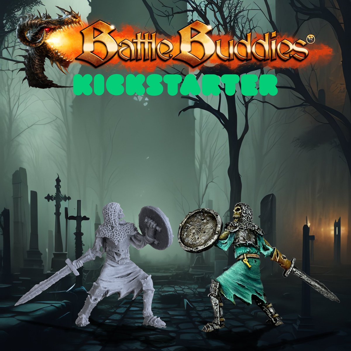 BuddiesBattle's tweet photo. Here‘s our skeleton warrior from our next #kickstarter which starts next Saturday. Cool no? https://t.co/Q4DUE5Kqob #battlebuddies #ageofsigmar #warhammer #handsculpted #miniatures https://t.co/Jq1jLpx9aO