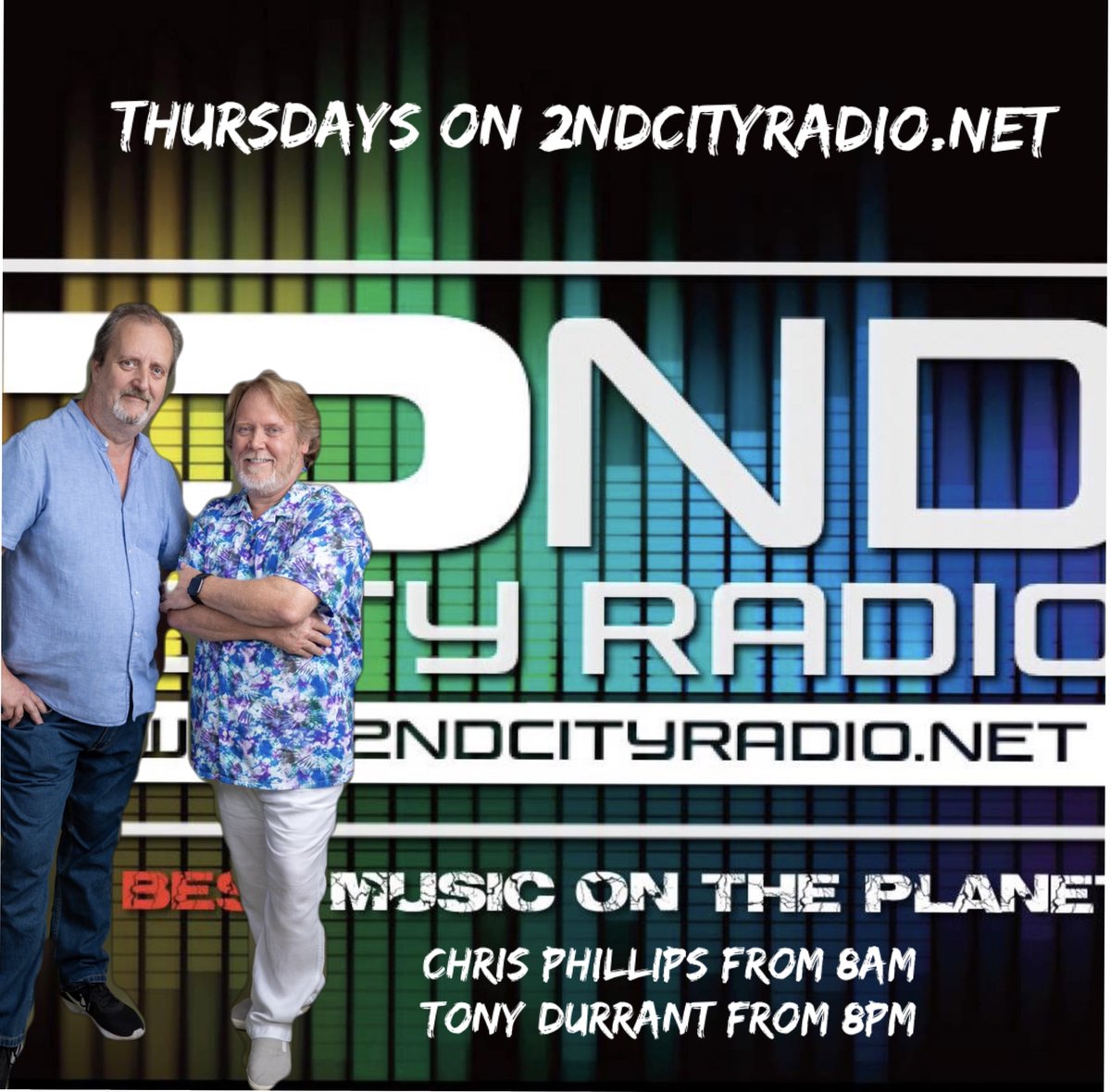 Live now with Chris Phillips on 2ndcityradio.net @thefreds @djdurrant @mandyeap @theatreluvvie @holisticentre1 @kittiekat09 @secondcityradio