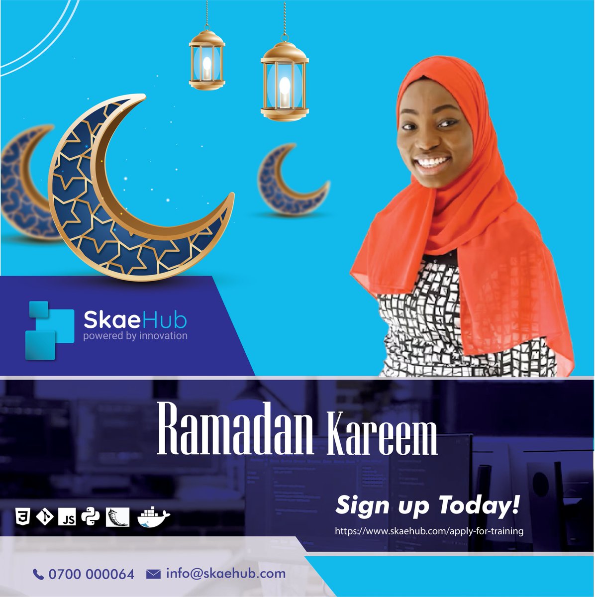 SkaeHub's tweet photo. May the blessings of Ramadan shine upon you and your loved ones. Ramadan Kareem!" 🌙✨
Visit https://t.co/EYrBnZC1oR to check out programs that we offer or Contact us through 0700 000 064 https://t.co/GKSQtcmwh1