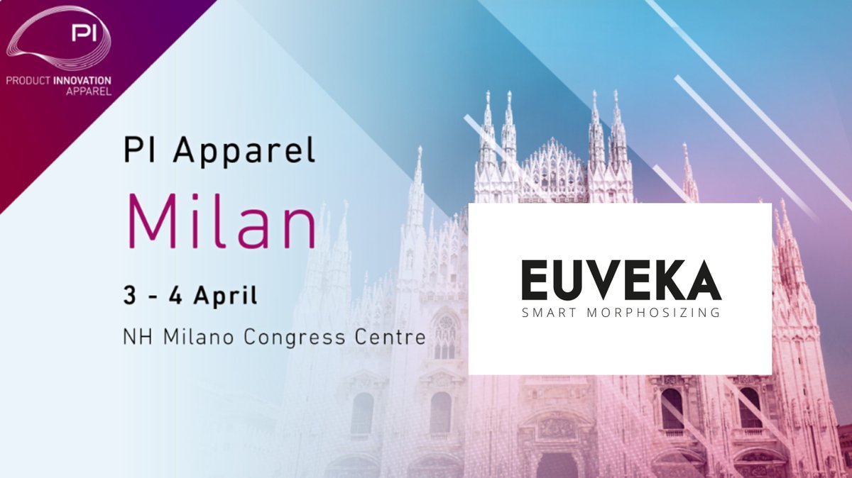 Join us from 3 to 4 april at PI Apparel in Milan and meet our sales teams!
Book your meeting : sales@euveka.com
More information on the event : apparel.pi.tv
With Euveka, Fit them all! 💕

#fashion #technologies #textileindustries