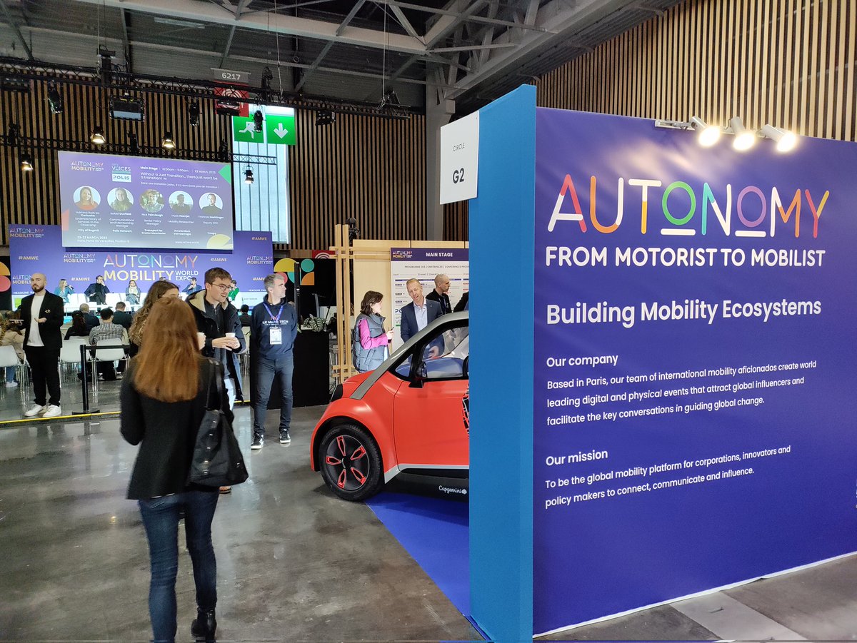 gpmetropole's tweet photo. Vous avez été très nombreux hier au Salon @AUTONOMY. Le salon continue aujourd'hui  avec de nombreuses conférences et  échanges sur les #MobilitésDouces et les #VéhiculesElectriques.

@gpmetropole est partenaire du salon @AUTONOMY

#AMWE #Mobilité #MobilitéDurable #ParisExpo https://t.co/YIpJaDRqTZ