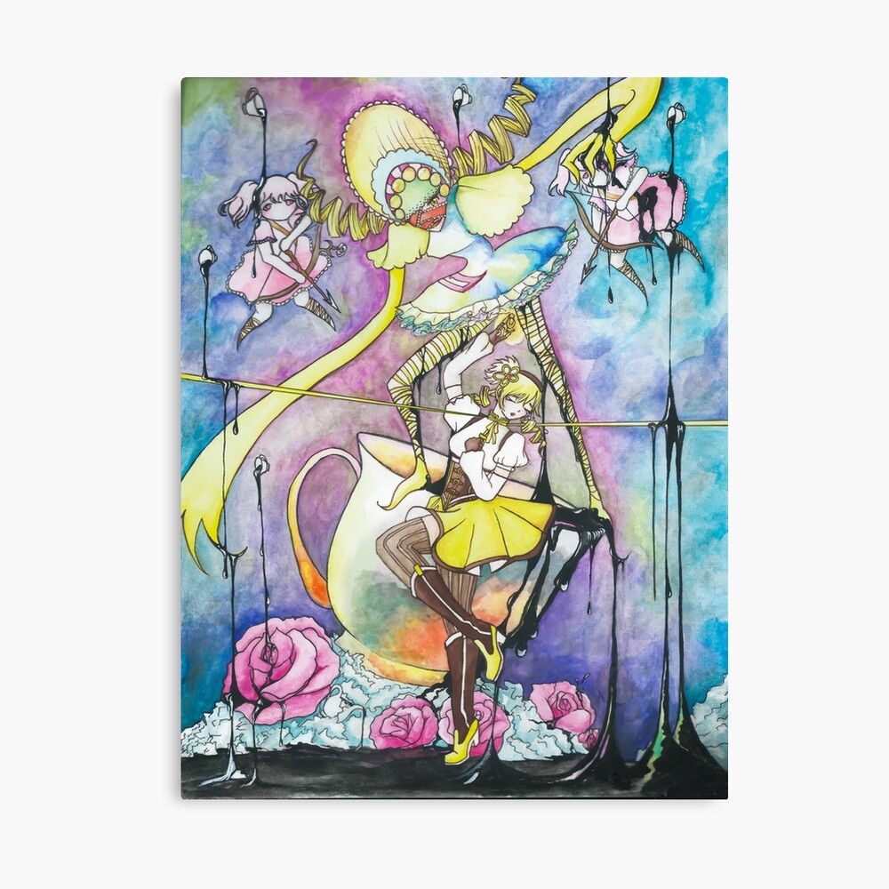 OhHelloTea's tweet photo. I've always wanted to make some #PuellaMagiMadokaMagica prints! I don't have the time or sources to manage a print shop, so unless I find reason to, they'll only be available on my Redbubble. Starting with the girl who broke my heart first #MamiTomoe 
https://t.co/RiTp4mMtla https://t.co/e5OJIPsRFu