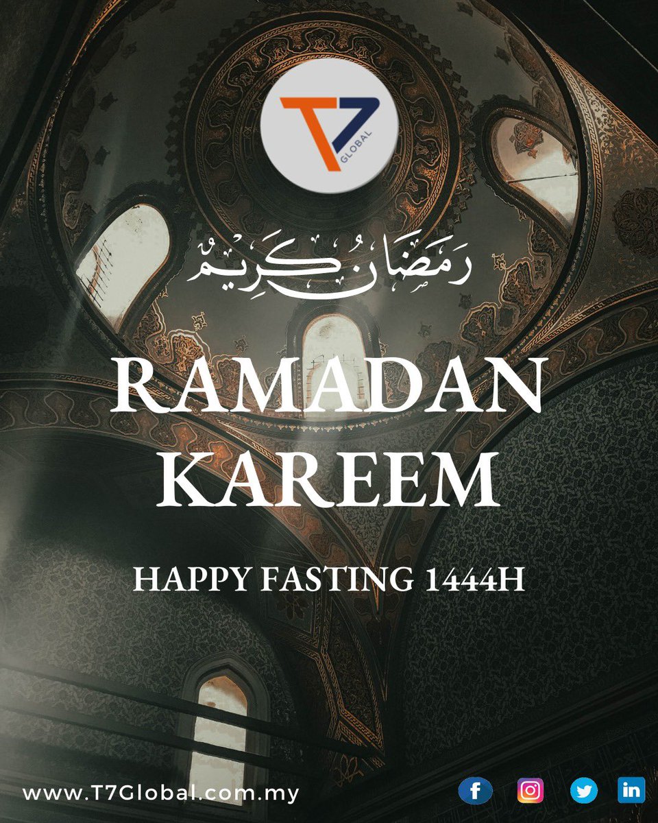 T7 Global is wishing you a holy and blessed fast. May Allah Bless and Protect your family during Ramadan and always Allah Answers your prayers this sacred month.

#t7globalberhad
#ramadankareem2023
#Energy
#AerospaceandDefence
#Construction
#OilandGas
 #MakingAdifference