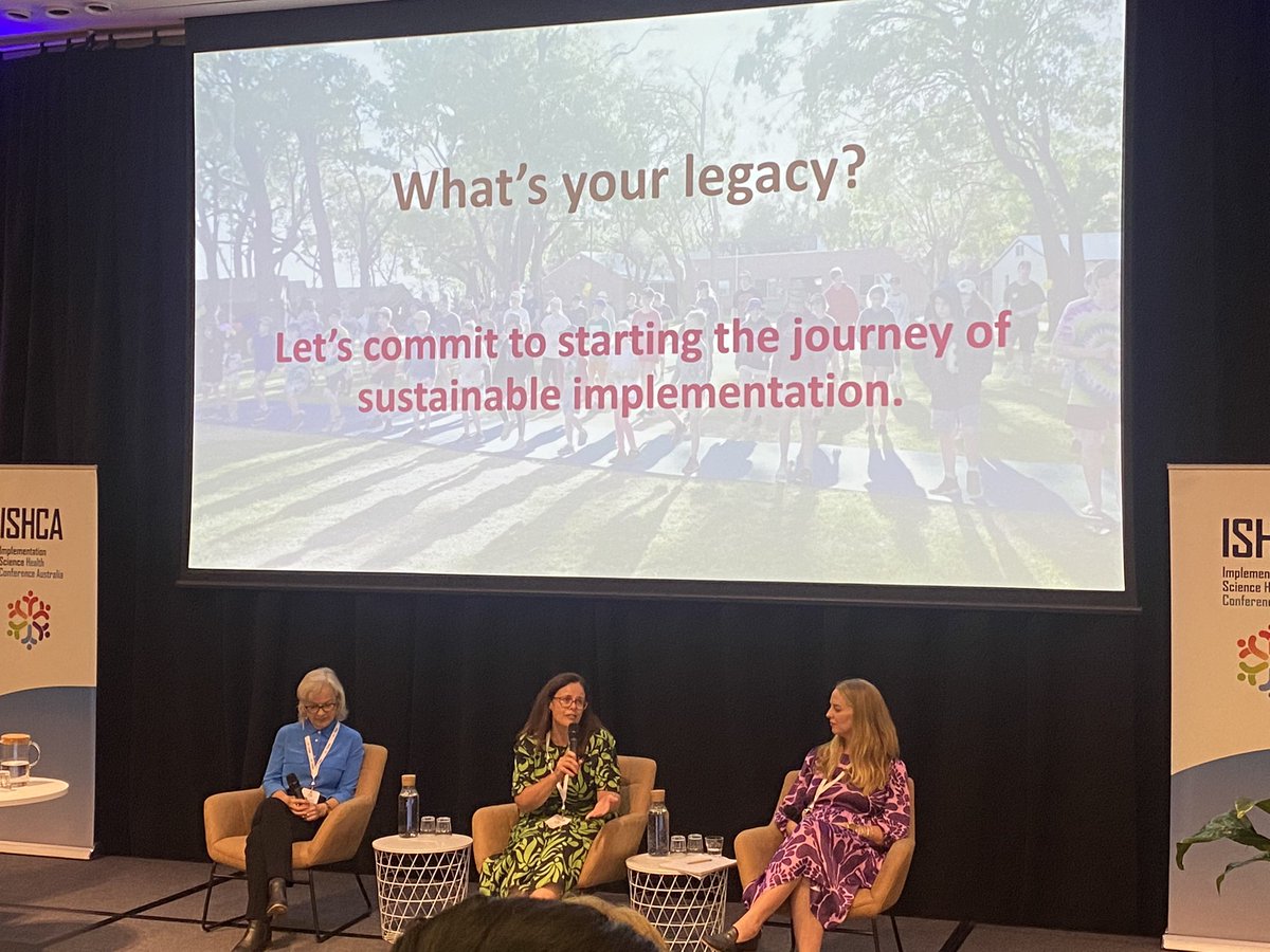 Thought provoking question   What’s your legacy? How to promote a journey of sustainable implementation #ISHCA23