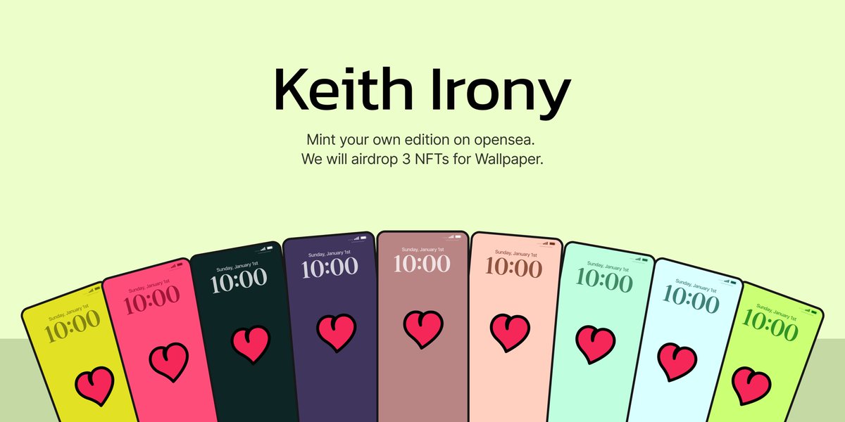 SCOEL_ETH's tweet image. ① Minting SCOEL NFT @opensea
② 3 NFTs for Wallpaper will be airdropped
③ Download the image on mobile chrome
④ Set as Wallpaper
Enjoy :-)