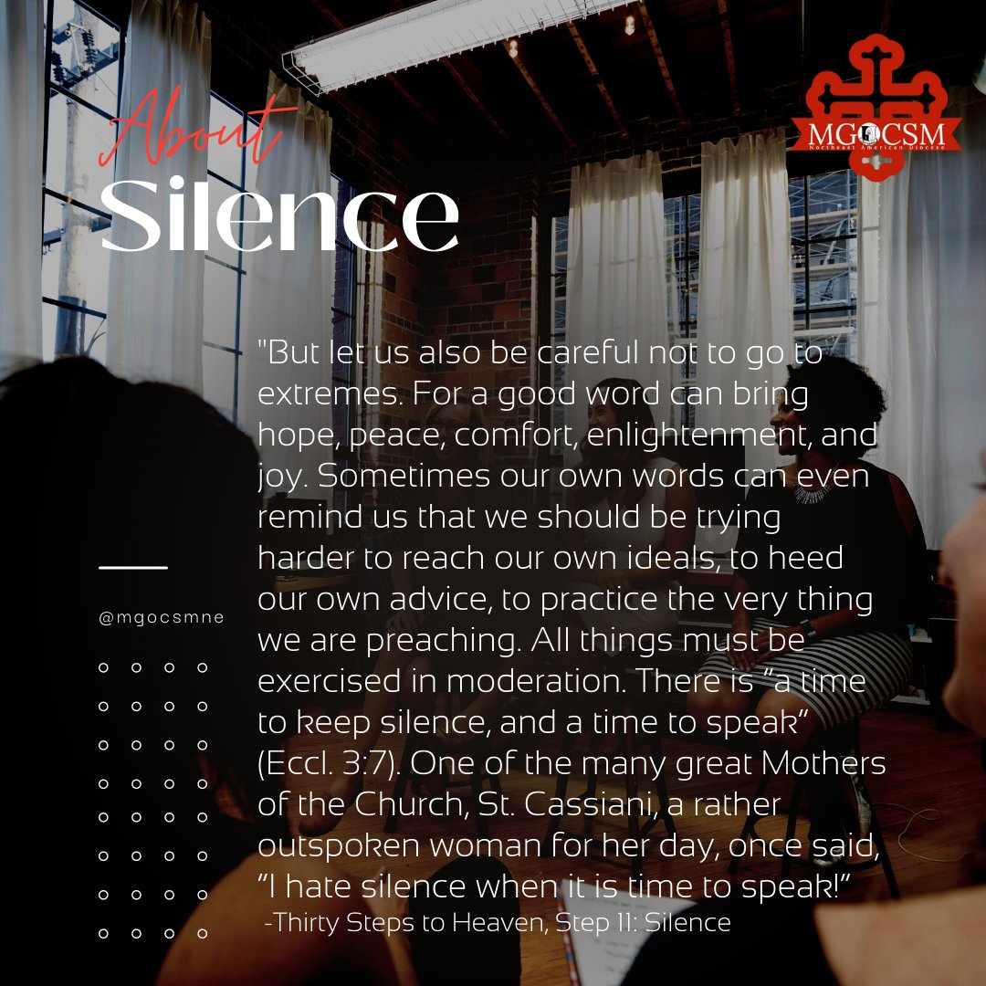 mgocsmne's tweet image. #meditationseries #stepeleven #talkativeness #silence #theladderofdivineascent #thirtystepstoheaven #greatlent #mgocsmne #worship #study #service #malankara #orthodox #orthodoxy #churchfathers #saints #christian #christianity #ancientfaith #faith #hope #love #spirituality #prayer