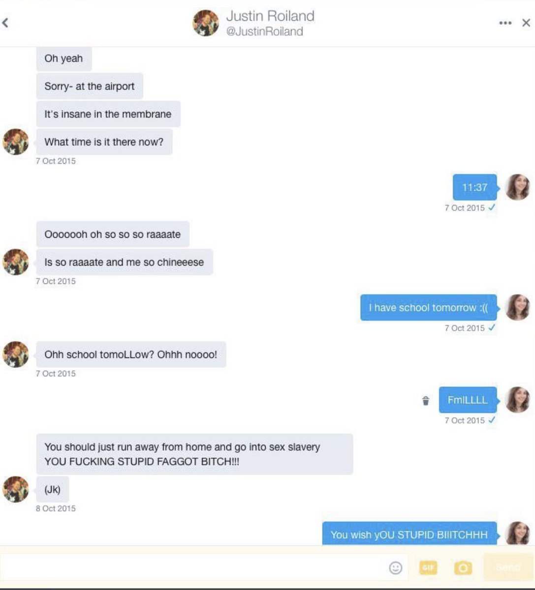 theserfstv's tweet photo. @JustinRoiland Ok and all the DM's to teenage girls? https://t.co/mEOoP7w8OG