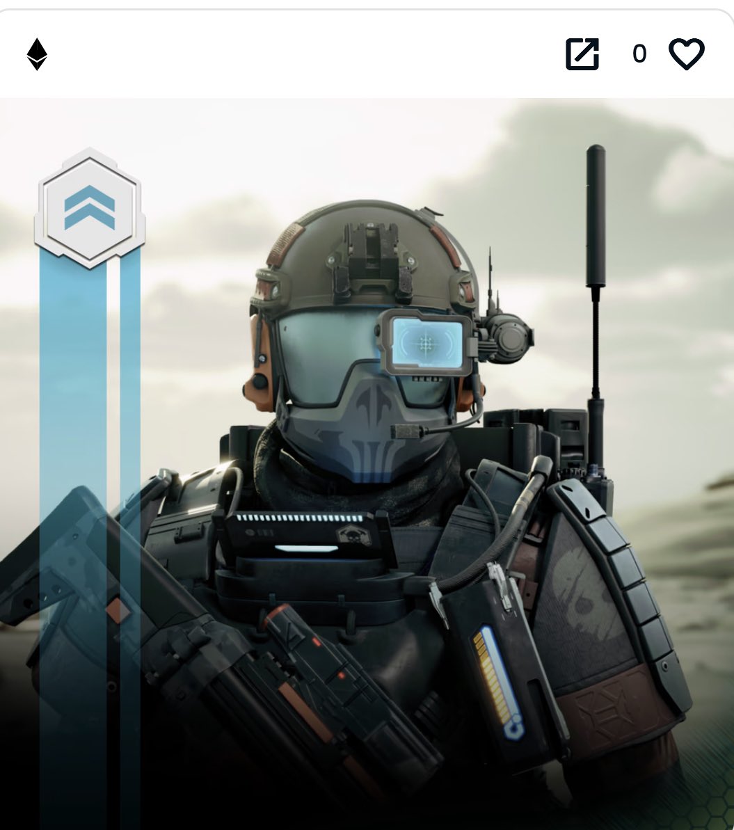 FrameGretzky's tweet photo. Just bought these two @playSHRAPNEL Operators!

.11 #ETH and .14 

How did I do ?

I am happy with these two bad boyz 

I see a lot of potential 

Solid concept, execution and #NFT collection 

Just to start things off 

Is Operators follow Operators a thing ?!

#P2E #Metaverse https://t.co/LeqequzPHa