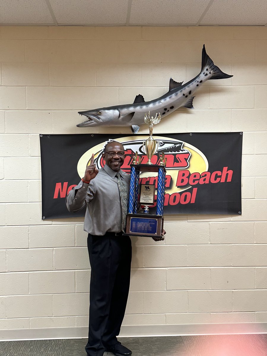 T2tuff's tweet photo. NSBHS wins the Academic Team title 2 years in a row.  Sponsor, Cliff Weisheimer, led a solid team of Cudas below.  

Cajun Weisheimer
Daniel Wilson
Colin Shaughnessy
Esme Schliske
Ryan Puckett
Serenity Mettler
Gavin Wiese
Wiley Sokota 

#WeAre1 #BackToBackYears #CudaSmart https://t.co/hxJNSkEOEL