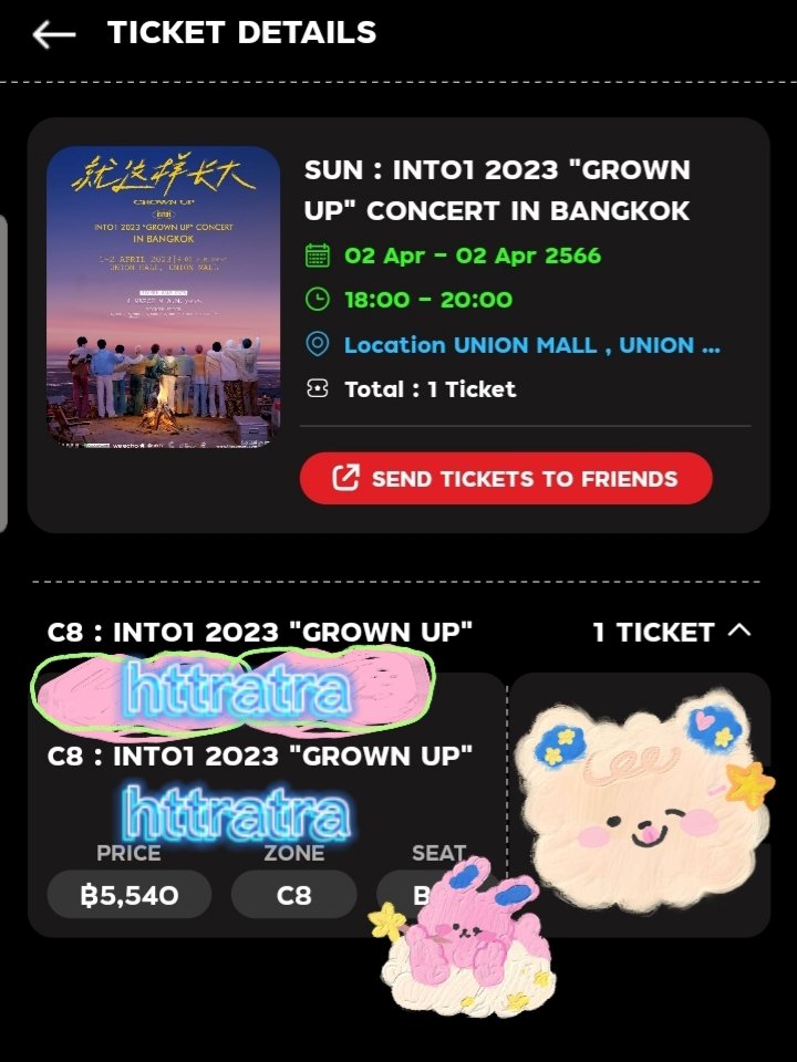 httratra's tweet photo. [WTS] Post it again cuz I haven't sold it yet, DM me if u're interested:
💎 Sunday, Apr 2 (Zone C8, Seat B, row 2, second seat next to C9)
💎 Negotiable price
💎 I will send you ticket via app
#INTO1 #ตลาดนัดINTO1 #ขายบัตรคอน #INTO1_GROWNUPINBKK https://t.co/y9VV2j4X4r