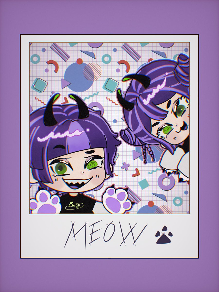 angasxl's tweet photo. little gift for my 2 lil purple mantas #Galleray #VtuberSupport https://t.co/8kDAzjBGfL