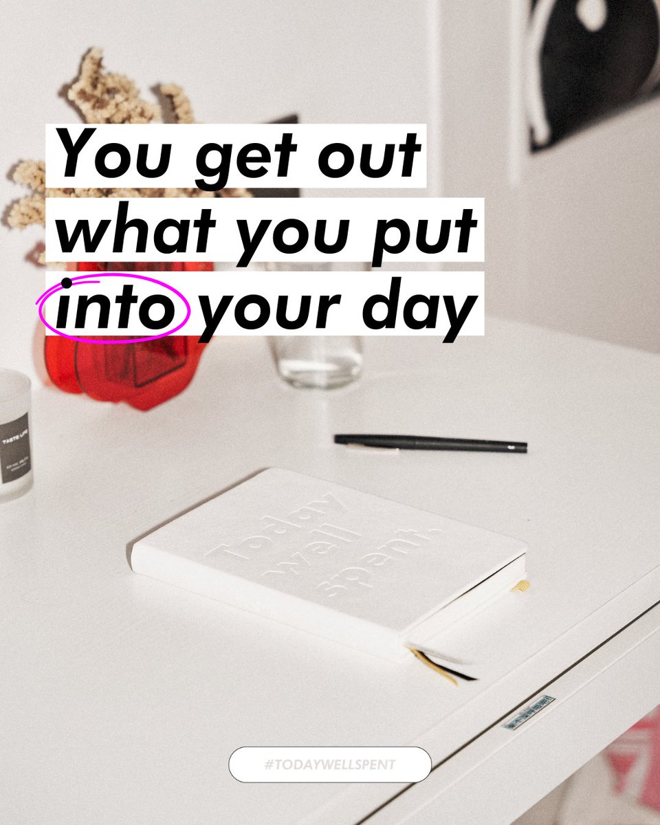 todaywellspent's tweet photo. Invest your attention wisely and you'll get out of your day exactly what you put in.

#GrowthMindset #InvestInYourself
#todaywellspent #attnjournal #todaywellspentjournal 
#mindful #journaling #routine #wellbeing https://t.co/NaFGLDnMWX
