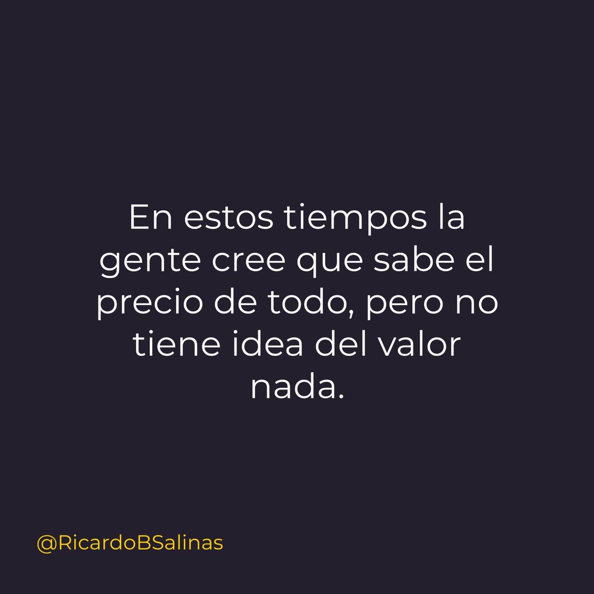 RicardoBSalinas's tweet photo. La gente cree que sabe el precio de todo pero en realidad no tiene idea del valor de nada.

Vámonos a volar de regreso a la casa después de un buen día de trabajo… antes de descansar hoy, quiero darles las gracias por todas las muestras de apoyo y de cariño, por salir a defenderme ante los ataques de mis adversarios y sus bots y por creer qué hay un camino diferente para sacar adelante al país.

Mañana hagamos juntos algo bonito, de esas cosas que ellos no saben hacer y hagámoslos enojar un rato 😌😂.