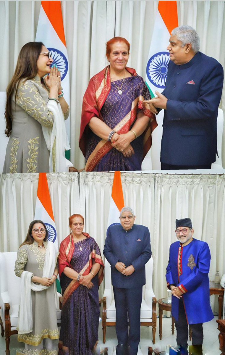 भारत के माननीय उपराष्ट्रपति श्री जगदीप धनखड़ जी को मिलकर नव वर्ष की ओर नवरात्रि की शुभकामनाएं दी 
#vicepresidentofindia