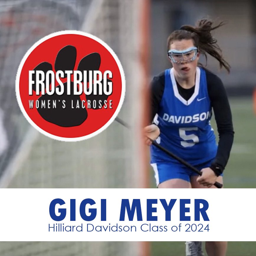 HUGE shoutout to Gigi Meyer for committing to Frostburg Women's Lacrosse!  We are so proud of her and excited to still have her for two whole seasons! 😉