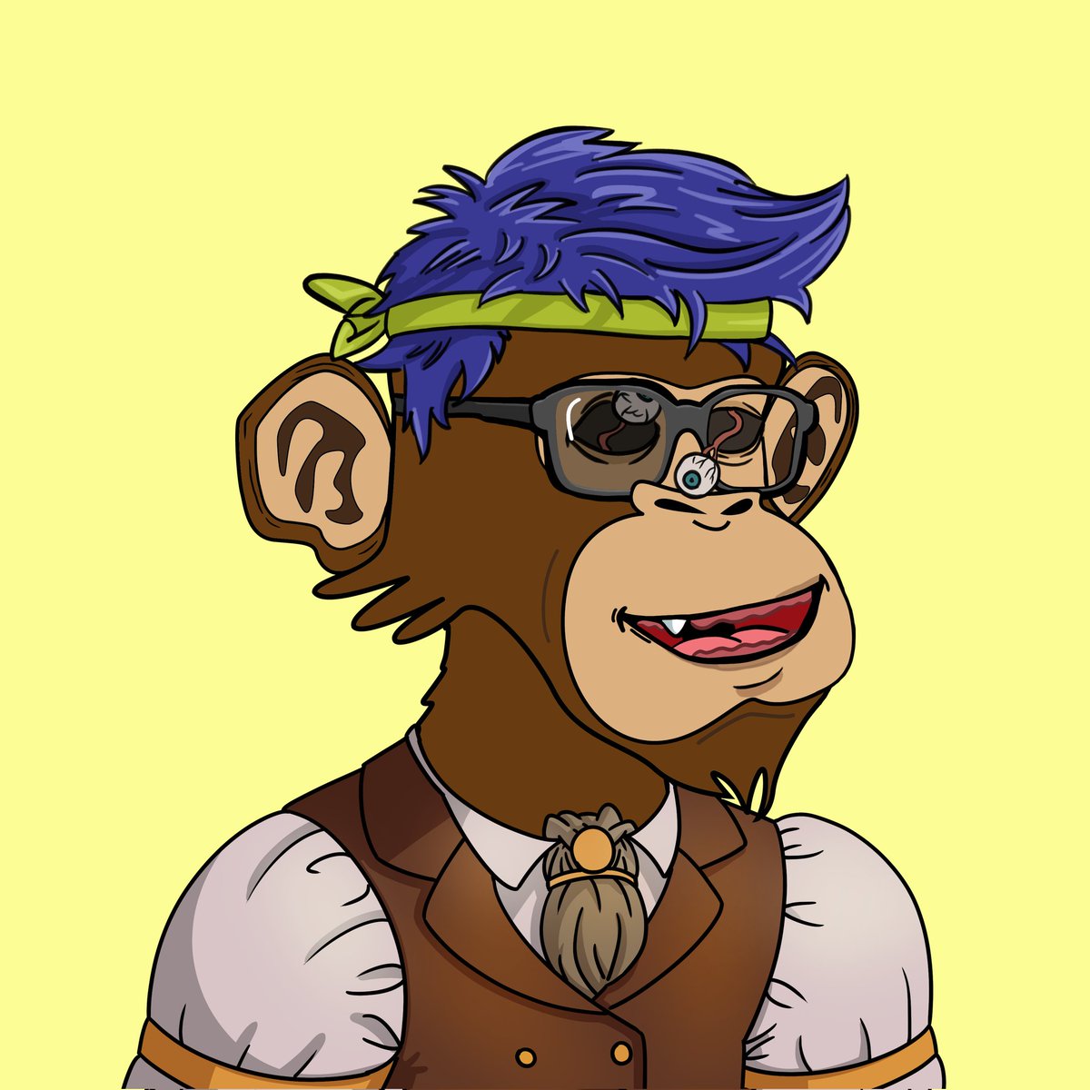 GetYourShibaOn's tweet photo. My newest @ApesUtopia #NFT and a close first place tie if you ask me... that makes 11. I think I found a new hobby @nftsinft #NFTCommunity #ApeNation I'm telling you....don't miss out on this one https://t.co/iISptrhq9E