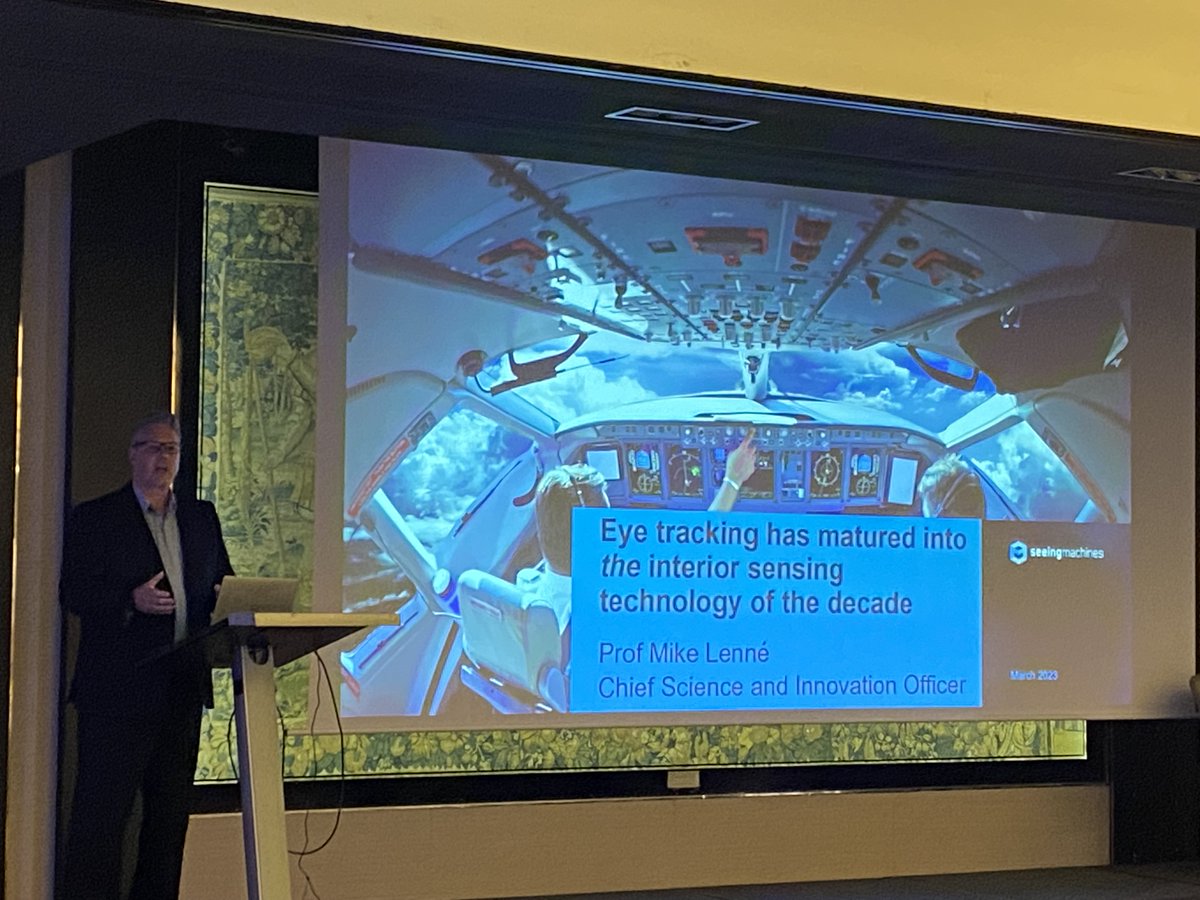 World-leading safety & #humanfactors expert @DrMikeLenne presented #seeingmachines view of how #interiorsensing in #aviation will enhance safety at FRMS Forum Madrid 2023. The Forum brings together Aviation & other transport sectors to manage the risk of employee #fatigue.